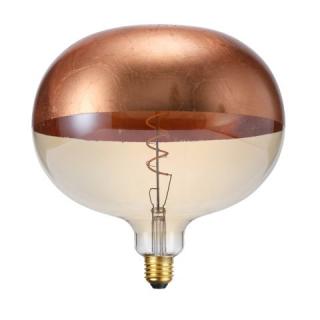 Top Copper aluminum foil Cobble  Size: D220x225mm  Led Filament bulb- Antique-vintage